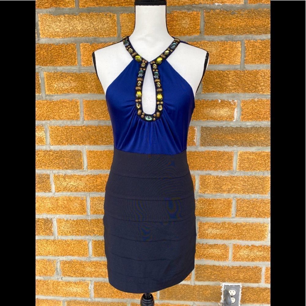 Maria BIANCA NERO Cocktail Gemstones Party Dress